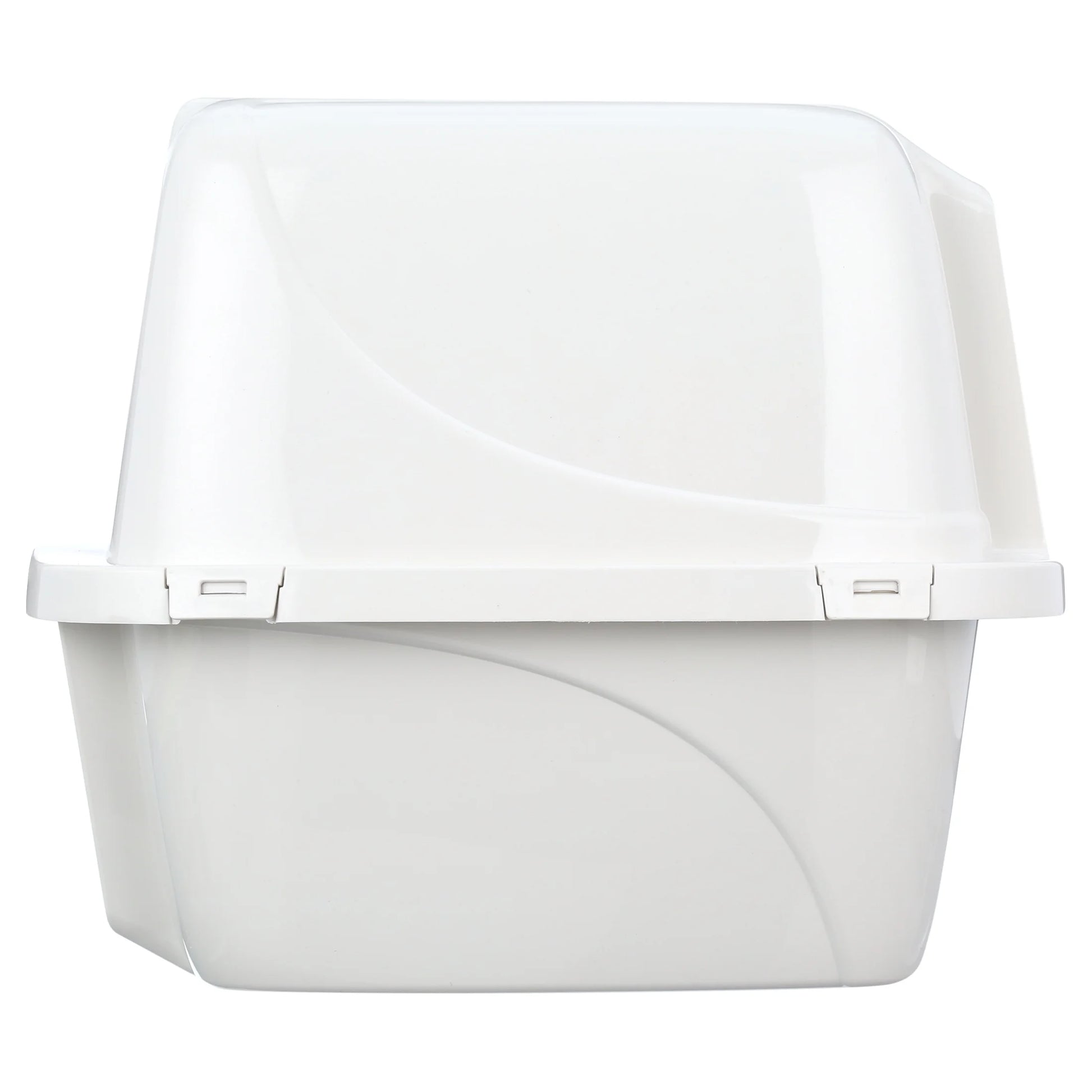 Pets Odor Control Large Enclosed Cat Litter Box, Hooded, Pearl, CP6